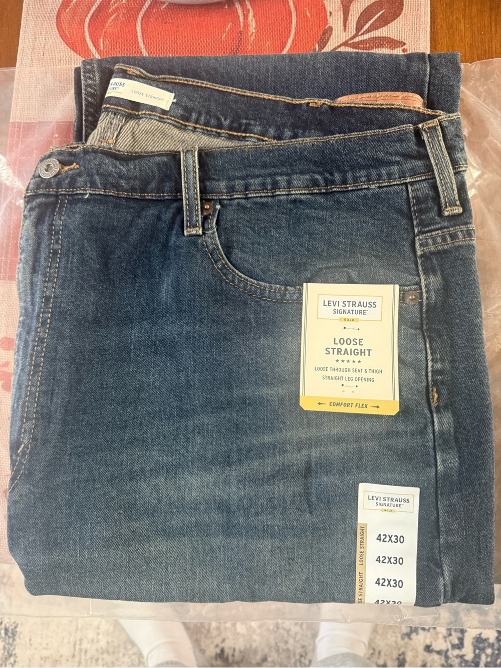 Levi's Loose Straight Jeans - Dark Blue Denim